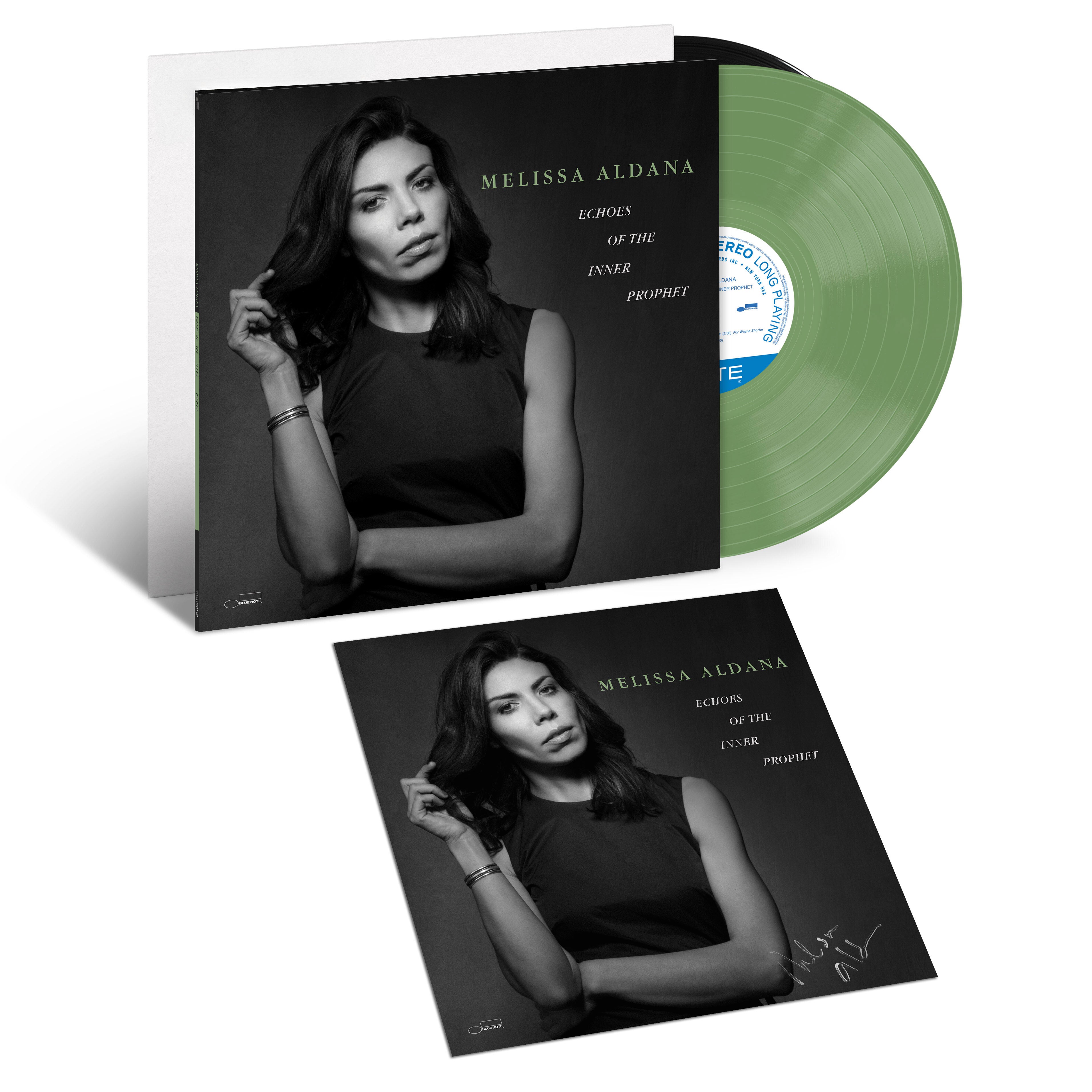 Melissa Aldana Echoes Of The Inner Prophet White Label Vinyl Bundle + Exclusive Olive Vinyl + signierte Art Card 399172